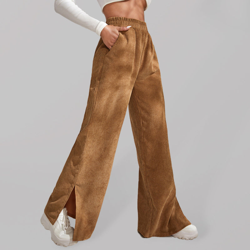 stretch cord wide leg pant - Weavers Lawrence
