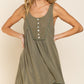 Bohemian Perfect Flowy Fit Thermal Knit Paneled Tank Top