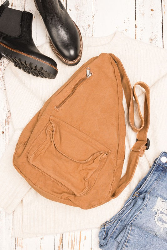 Boheman Oversized Canvas Sling Bag