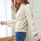 Bohemian Chunky Knit Multi-Striped Open Sweater Cardigan