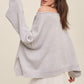 Bohemian Light Weight Wide Neck Crop Pullover Knit Sweater