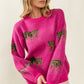 Bohemian Tiger Pattern Pullover Sweater