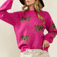 Bohemian Tiger Pattern Pullover Sweater