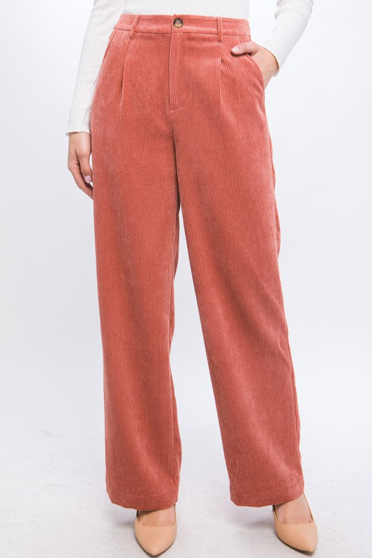 Bohemian Corduroy Trouser Pants