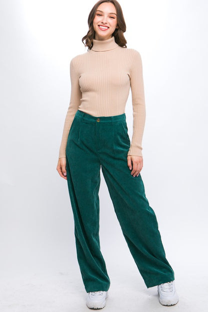 Bohemian Corduroy Trouser Pants