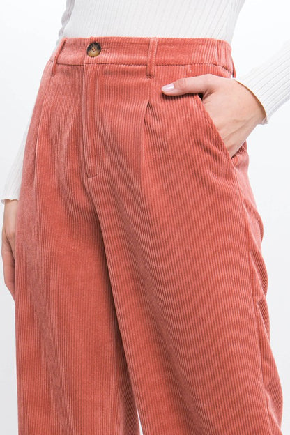 Bohemian Corduroy Trouser Pants