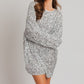 Bohemian Flirty Party Long Sleeve Sequin Mini Dress