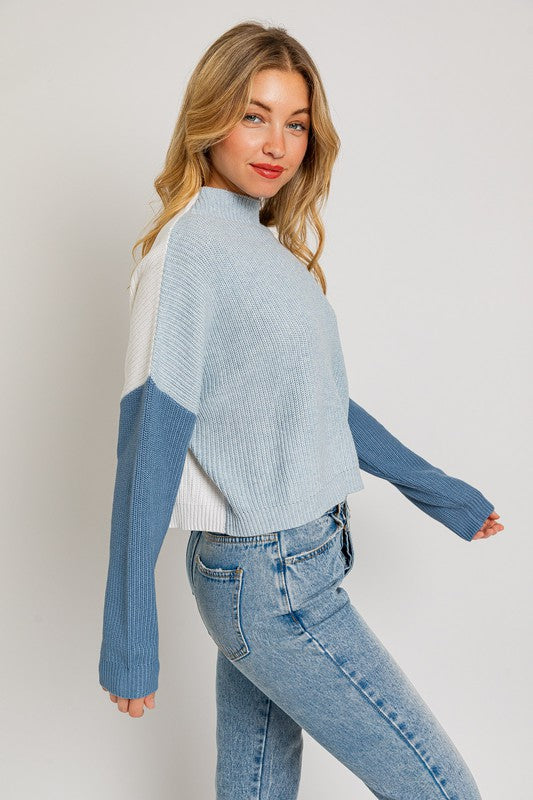 Bohemian Color Block Oversize Sweater