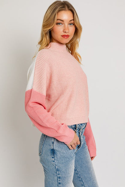 Bohemian Color Block Oversize Sweater