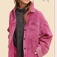 Bohemian Daisy Corduroy Oversized Jacket