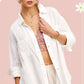 Bohemian Soft Washed Crinkled Gauze Button Down Shirt