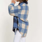 Bohemian Colorblock Plaid Chest Pocket Detail Lumberjack Shacket