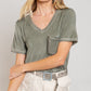 Bohemian POL Girly Meets Basic Short Sleeve Top