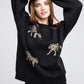 Bohemian Tiger Pattern Pullover Sweater