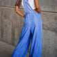 Bohemian Loose Extreme Wide Leg Denim Overalls