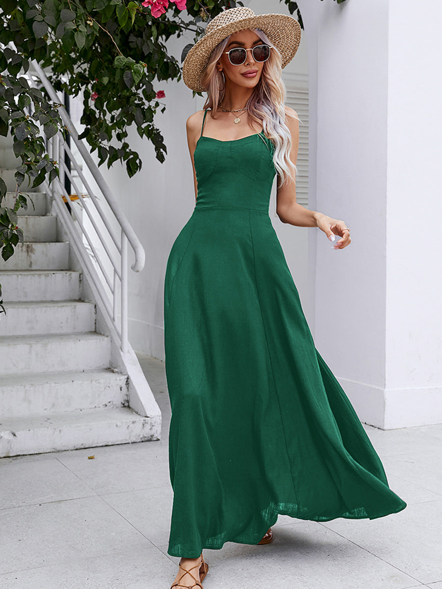 Noodle strap sale maxi dress