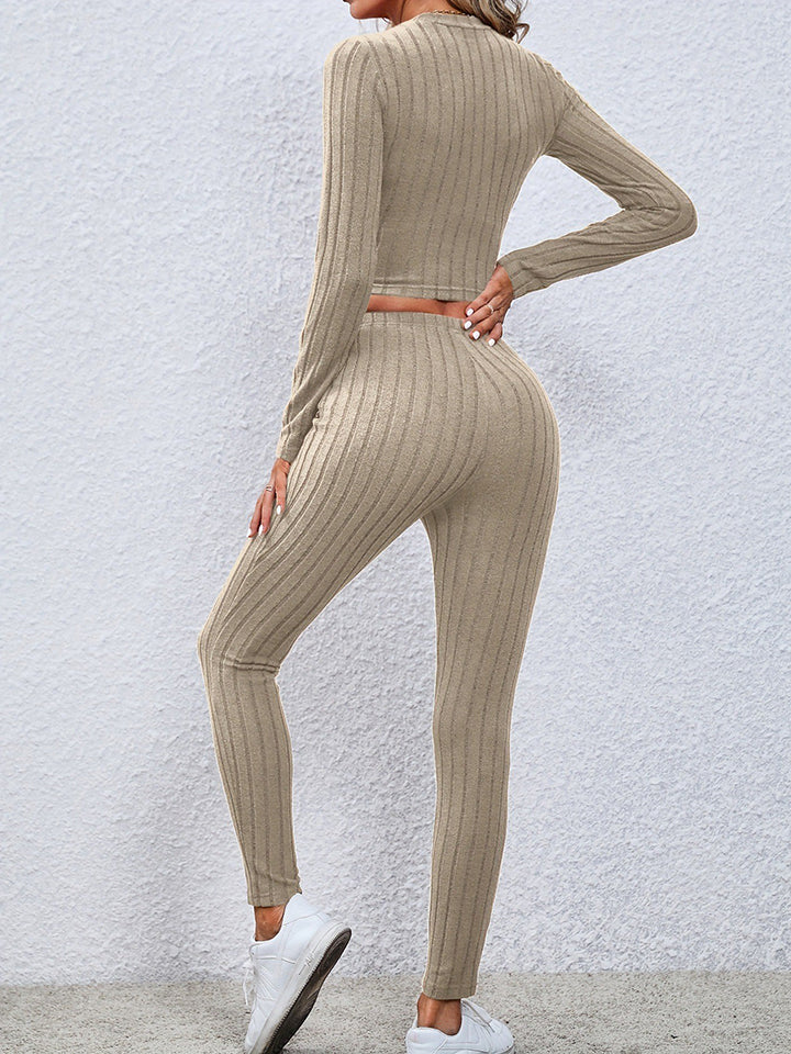 Cable knit crop jumper and legging set best sale