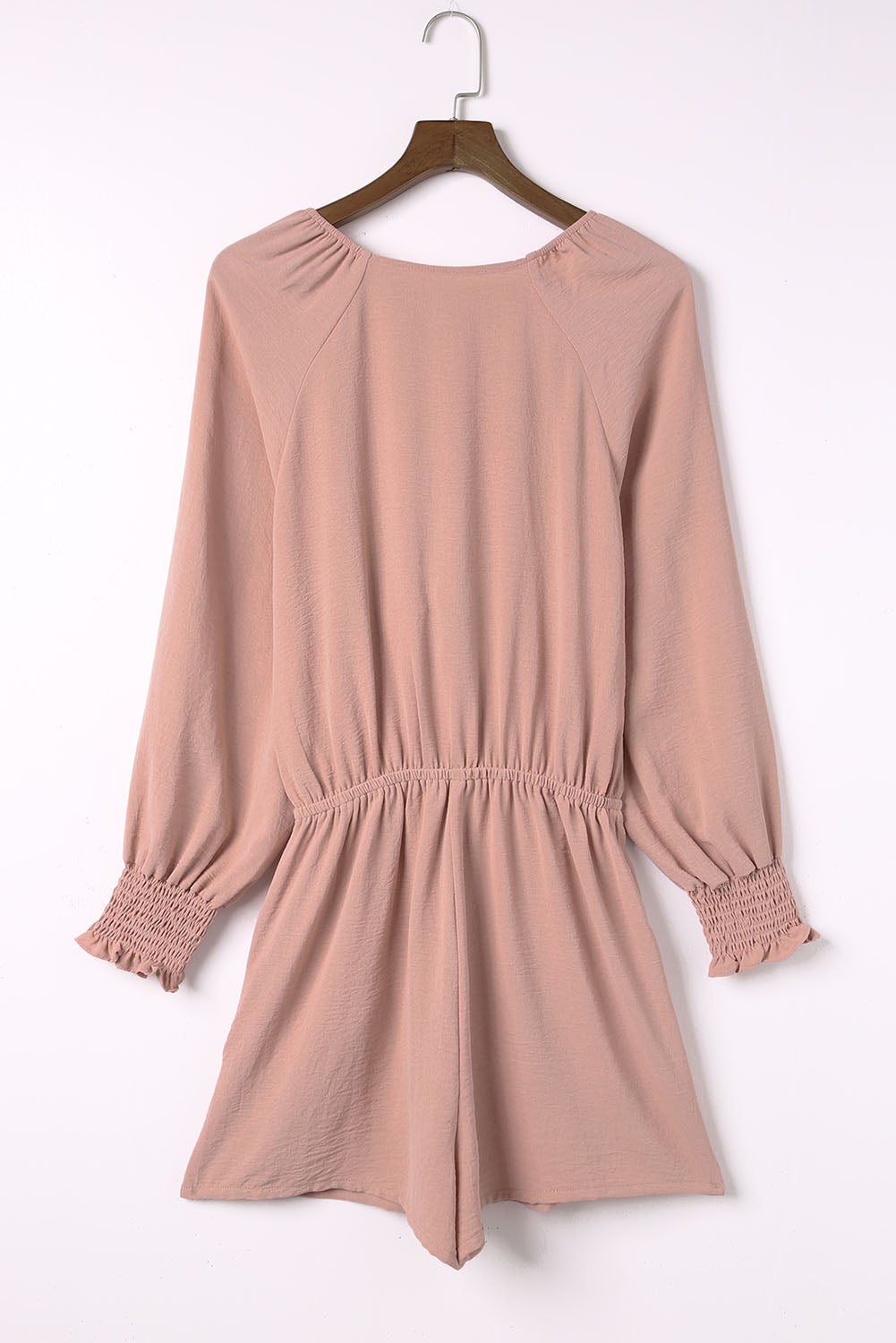 Brianna Tied Flounce Sleeve Plunge Romper