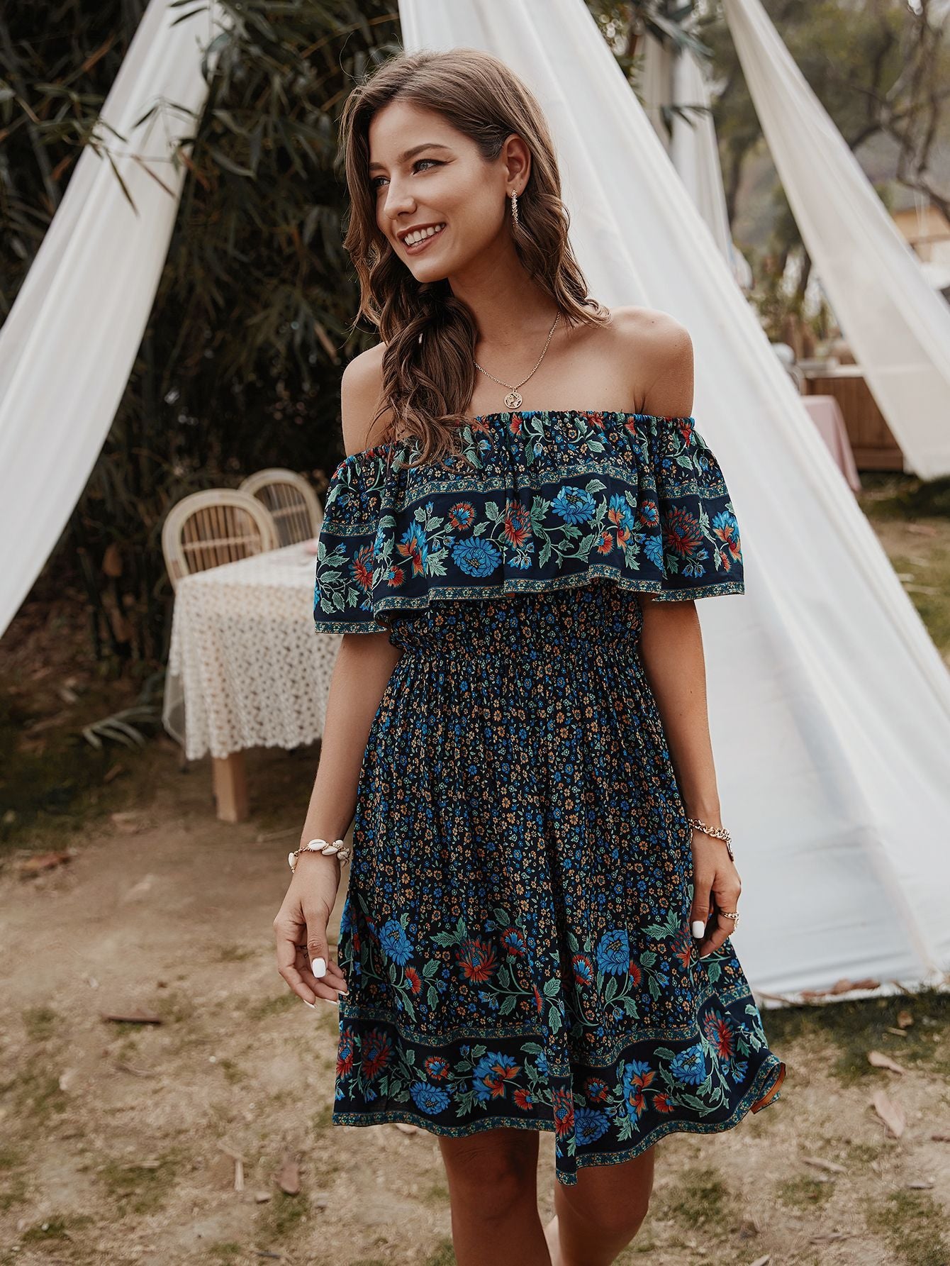 Bohemian best sale off shoulder